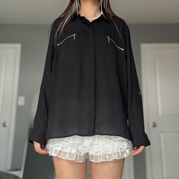 Sheer Convertible Blouse - Picture 5 of 15